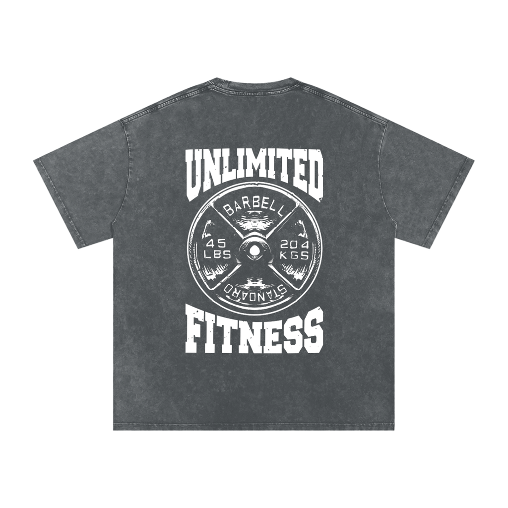 Snow Washed Oversized Cotton T-Shirt