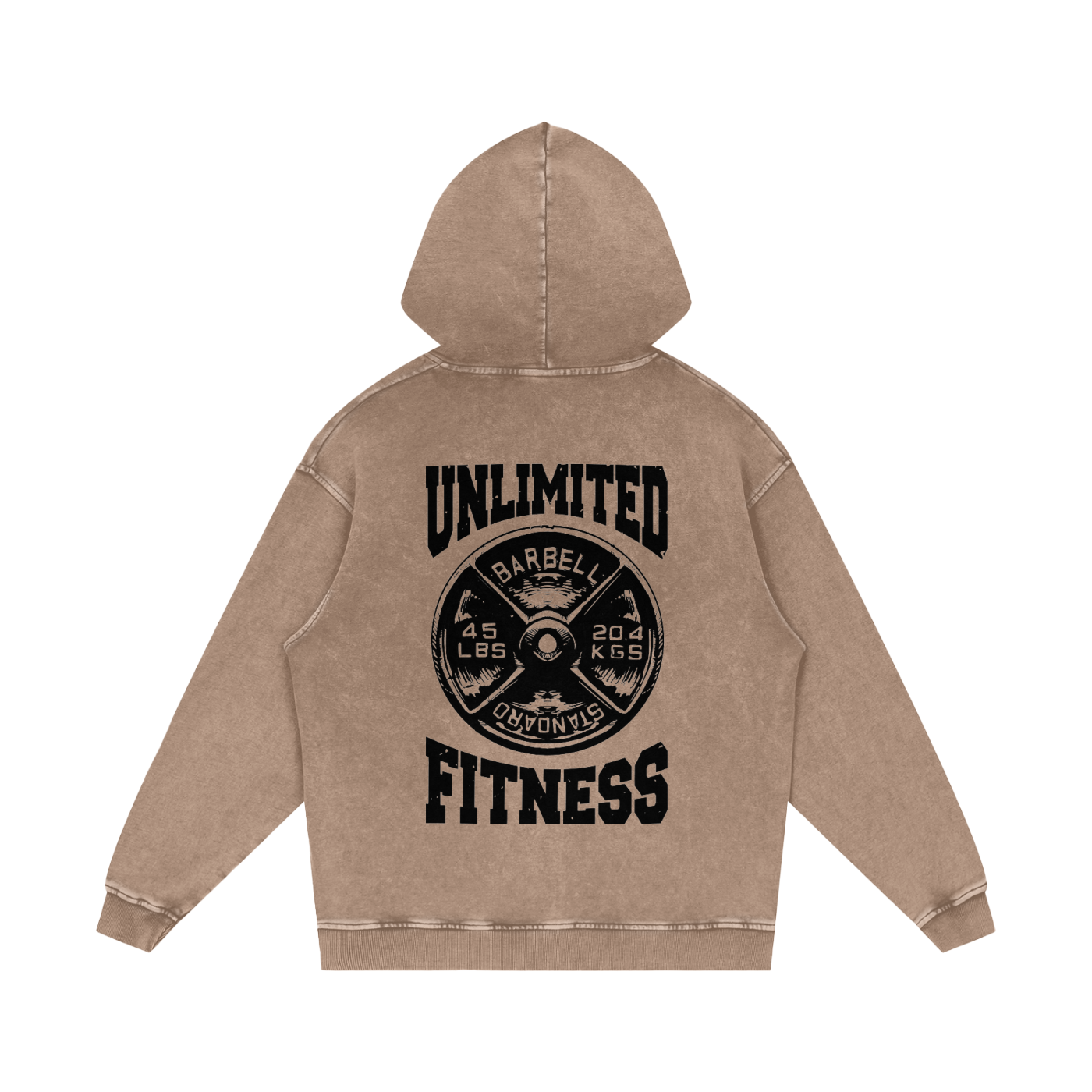 Snow Washed Loose Cotton Hoodie