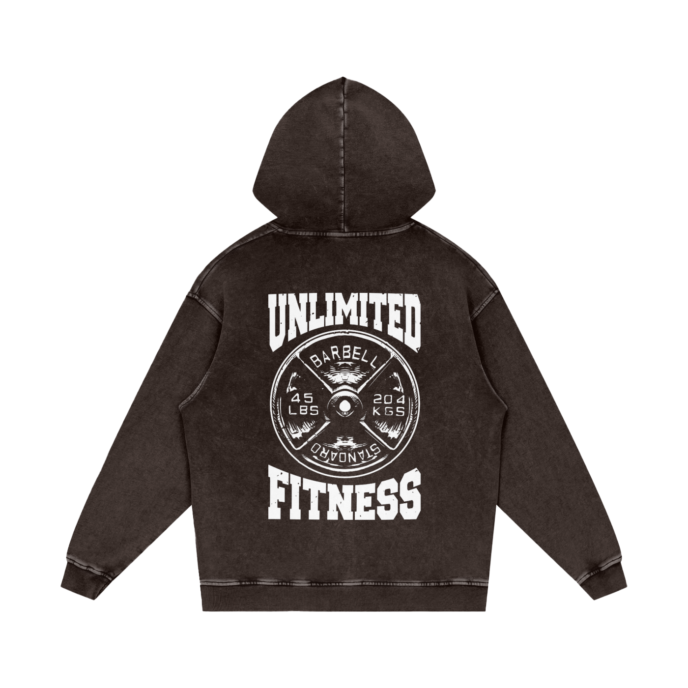 Snow Washed Loose Cotton Hoodie