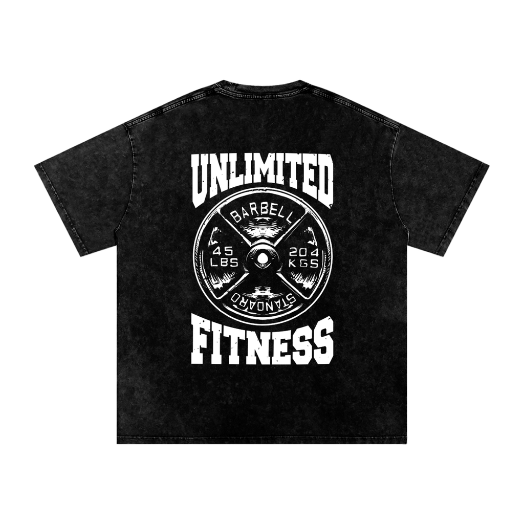 Snow Washed Oversized Cotton T-Shirt