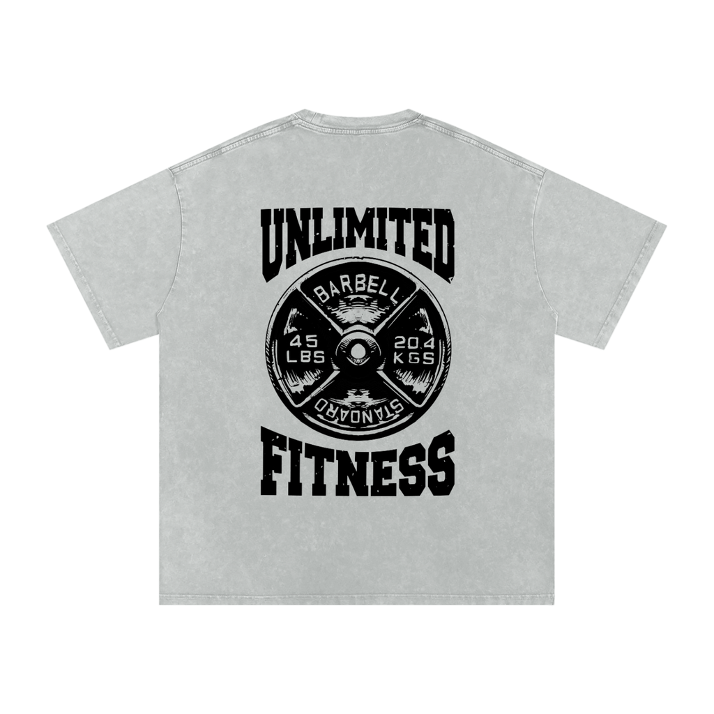 Snow Washed Oversized Cotton T-Shirt