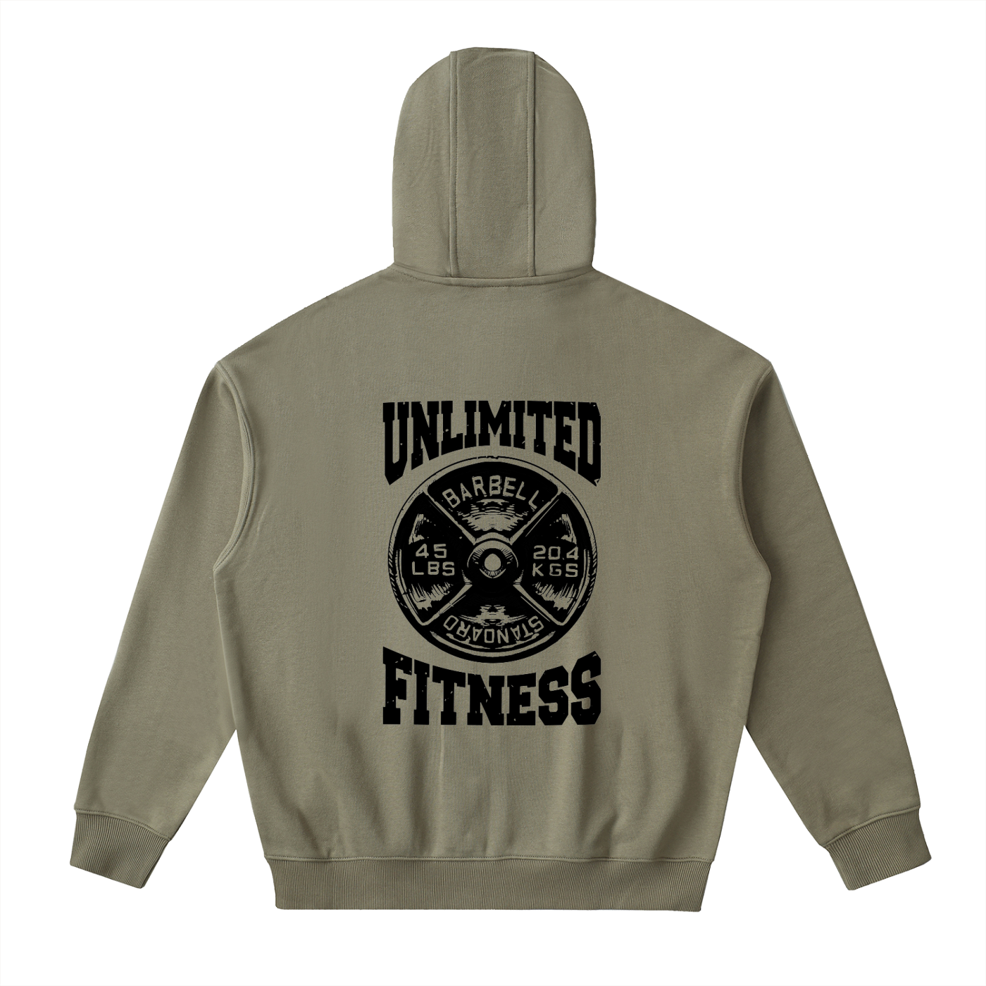 Drop-Shoulder Zip Up Hoodie