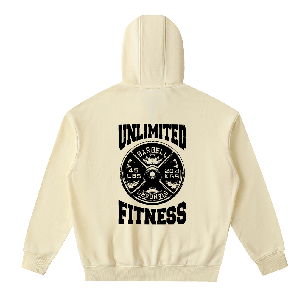 Drop-Shoulder Zip Up Hoodie