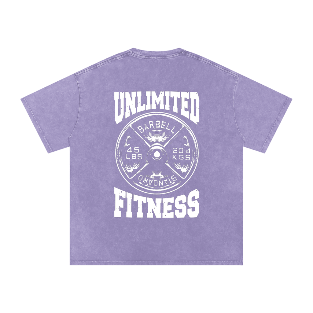 Snow Washed Oversized Cotton T-Shirt