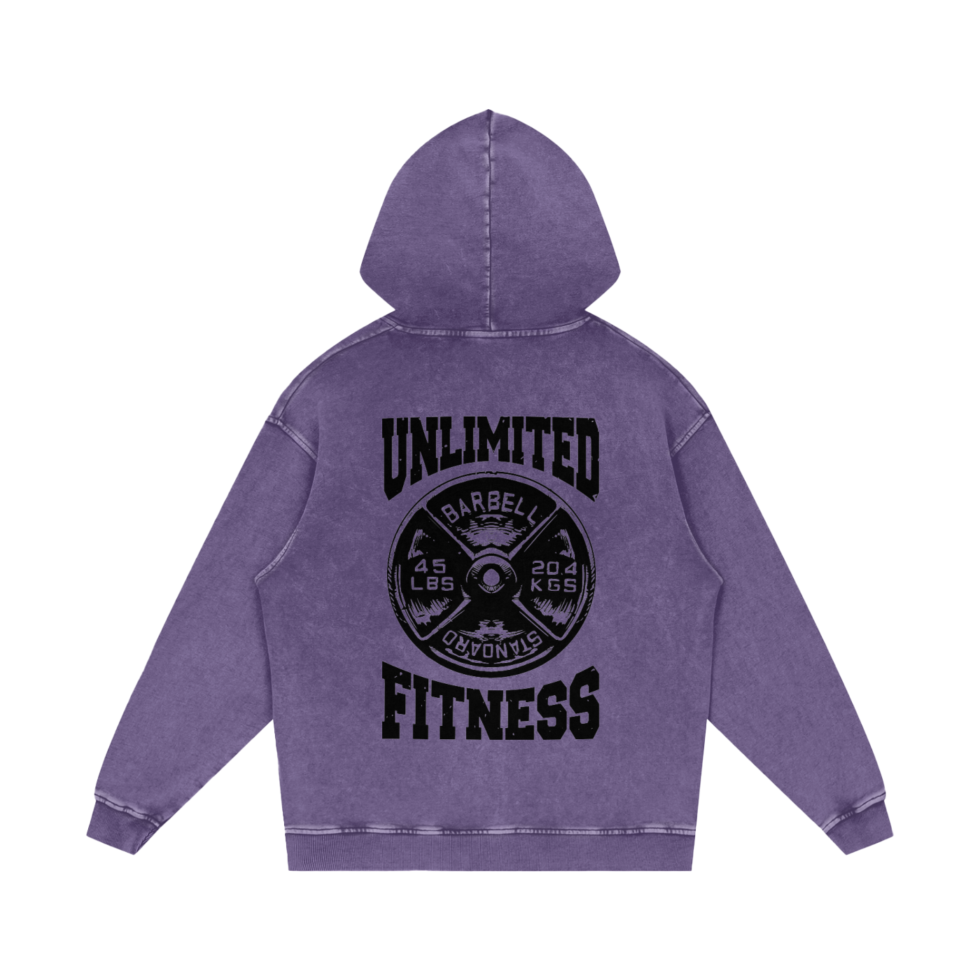 Snow Washed Loose Cotton Hoodie